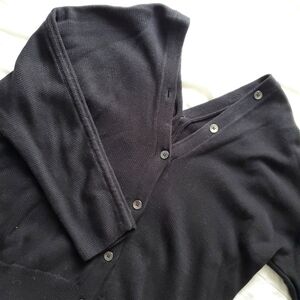 Kate Spade Saturday Knit Front to Back Button Up Cardigan Sweater - Black